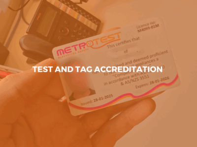 Test and tag accreditation 1