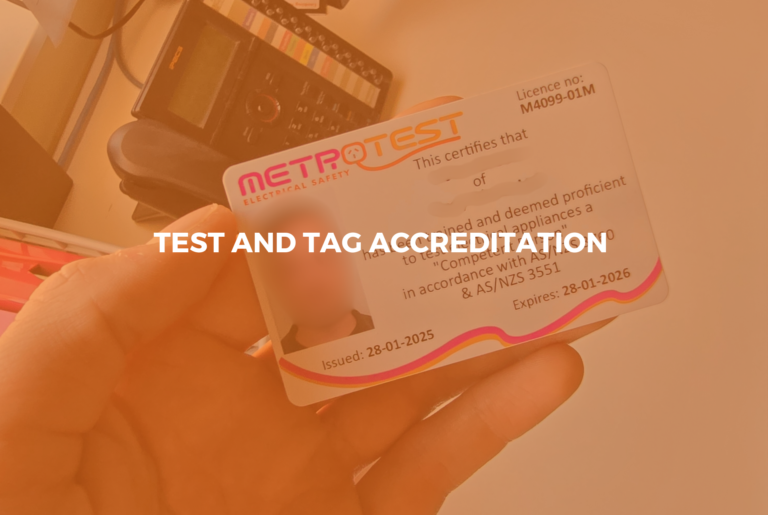 What type of accreditation will I get from doing test and tag training?