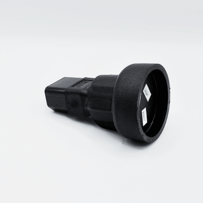 Male IEC to 10 Amp female Standard 3-pin Adapter